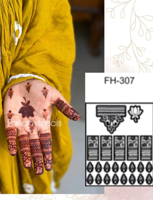 Fanah Henna Stencil Fh-307