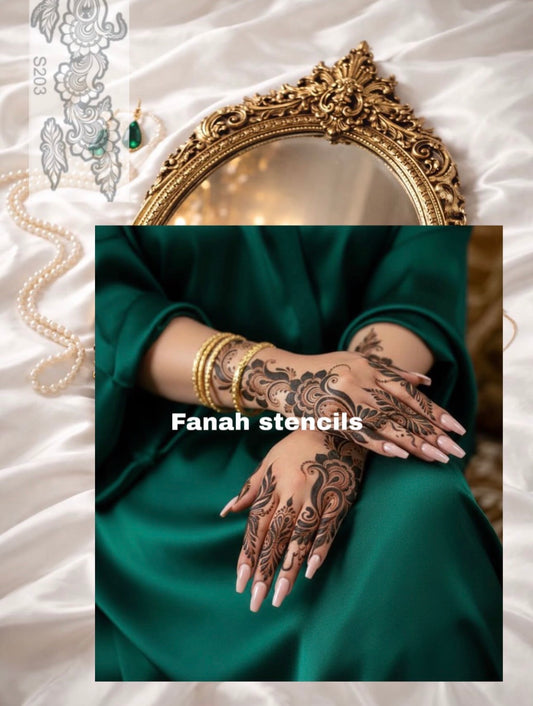 Fanah Henna Stencil Fh-323 (single hand)