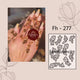 Fanah henna stencil Fh-277