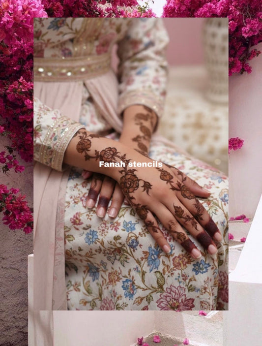 Fanah Henna Stencil Fh-295 (single hand)