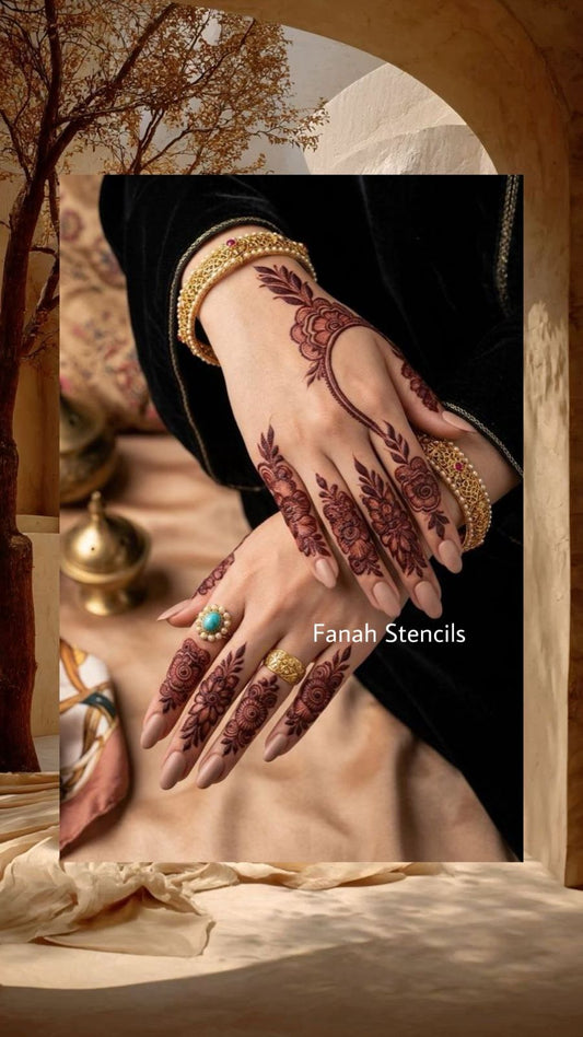 Naqsh fanah stencils FH-335 (single hand)