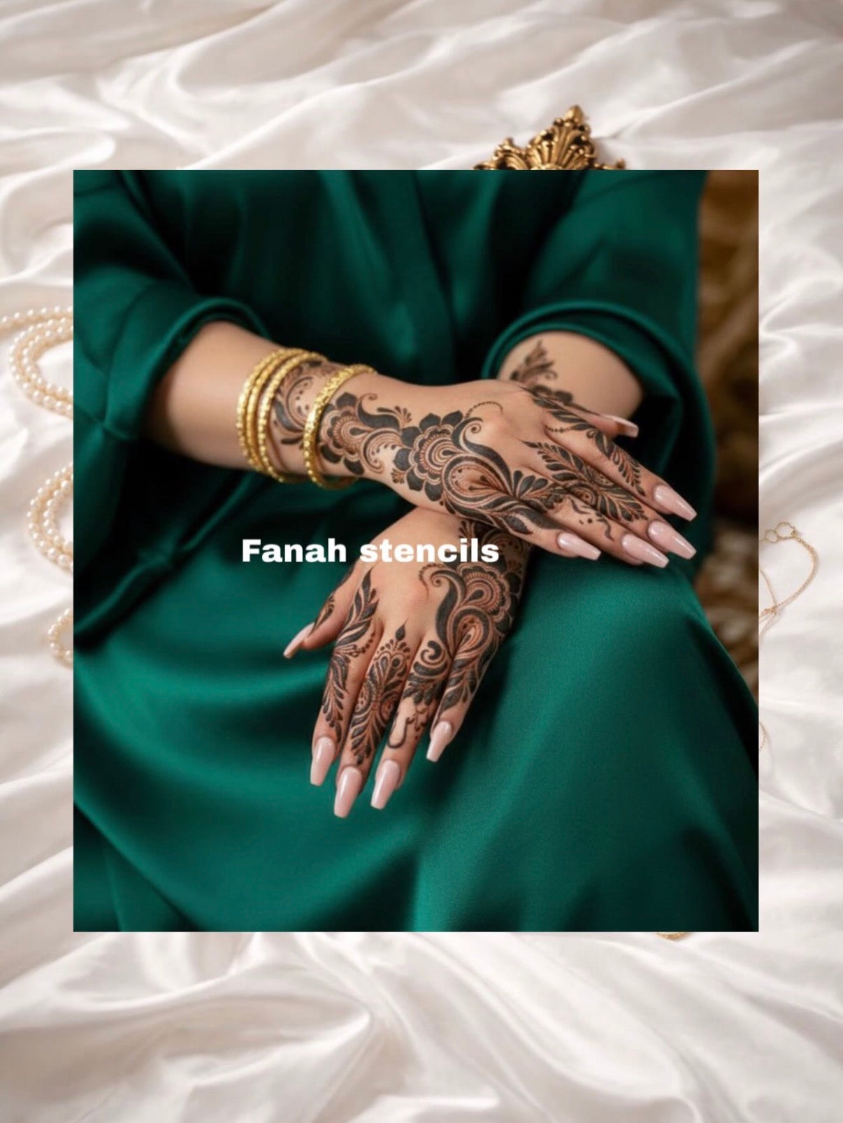 Fanah Henna Stencil Fh-323 (single hand)