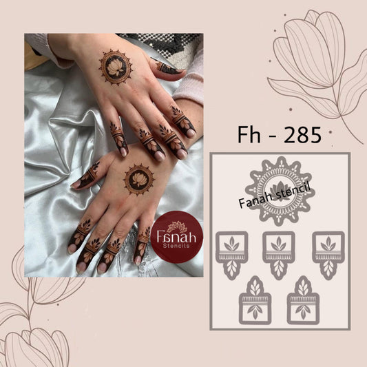 Fanah henna stencil Fh-285 (1 hand)