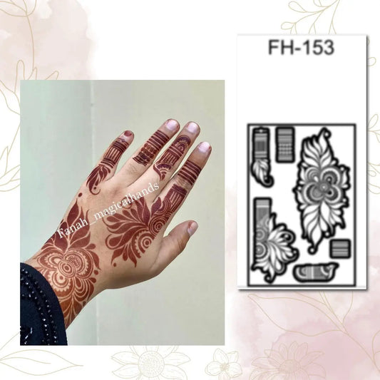 Fanah henna stencil Fh-153