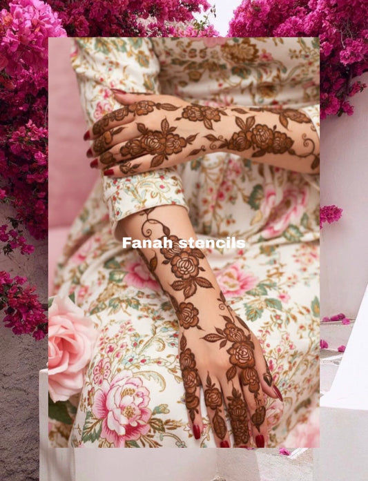 Fanah Henna Stencil Fh-313 (single hand)