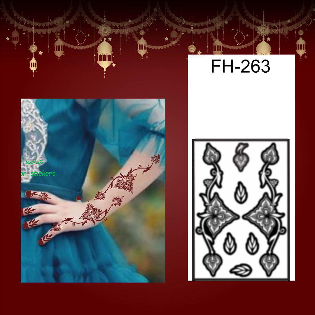Fanah Henna Stencil FH - 263 Fanahstencils