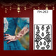 Fanah Henna Stencil FH - 263 Fanahstencils