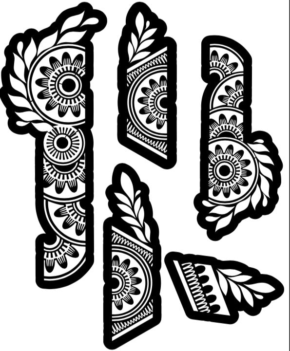 Fanah Henna Stencil FH-158