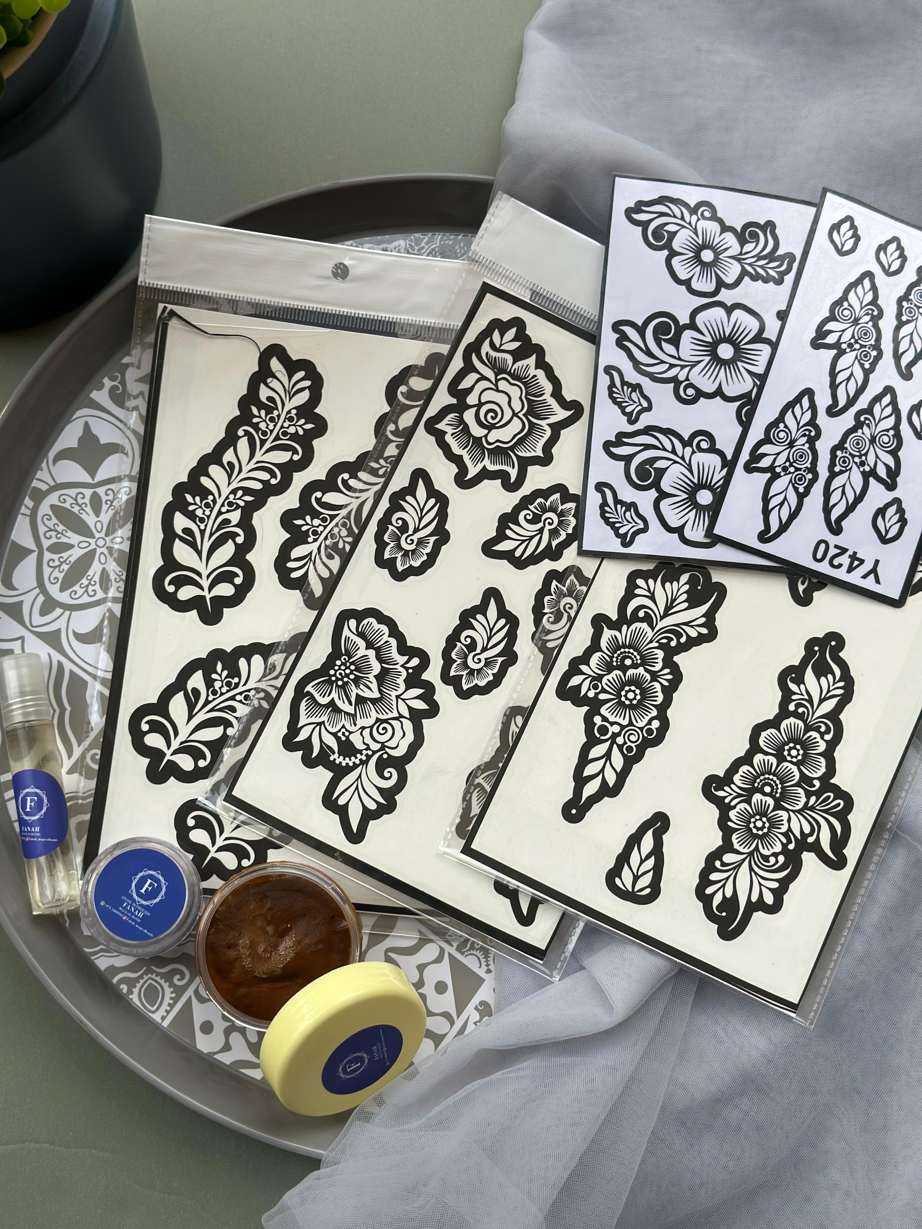 Fanah Henna Stencil FH-249 Fanahstencils