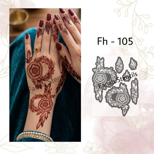 Fanah Henna Stencil FH-105