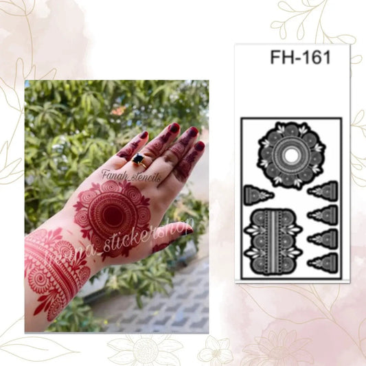 Fanah Henna Stencil FH-161 Fanahstencils