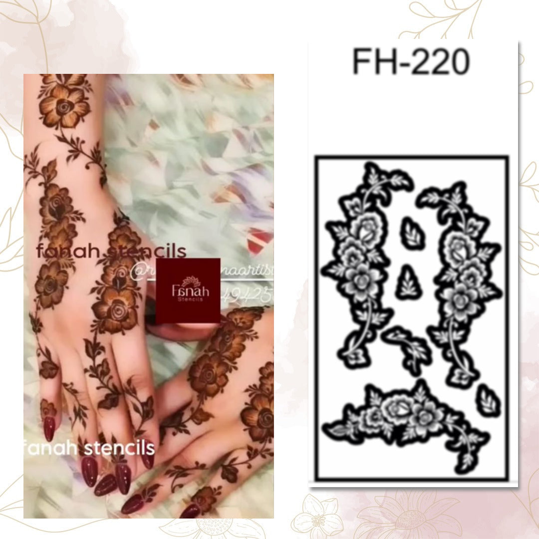 Fanah Henna Stencil FH-220
