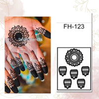 Fanah Henna Stencil FH-123 Fanahstencils