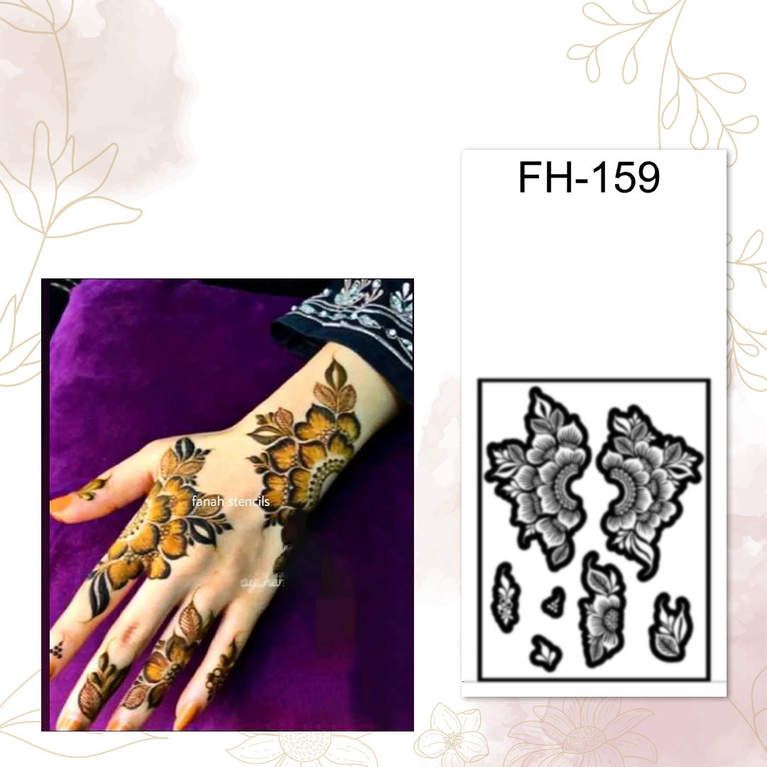 Fanah Henna Stencil FH-159 Fanahstencils