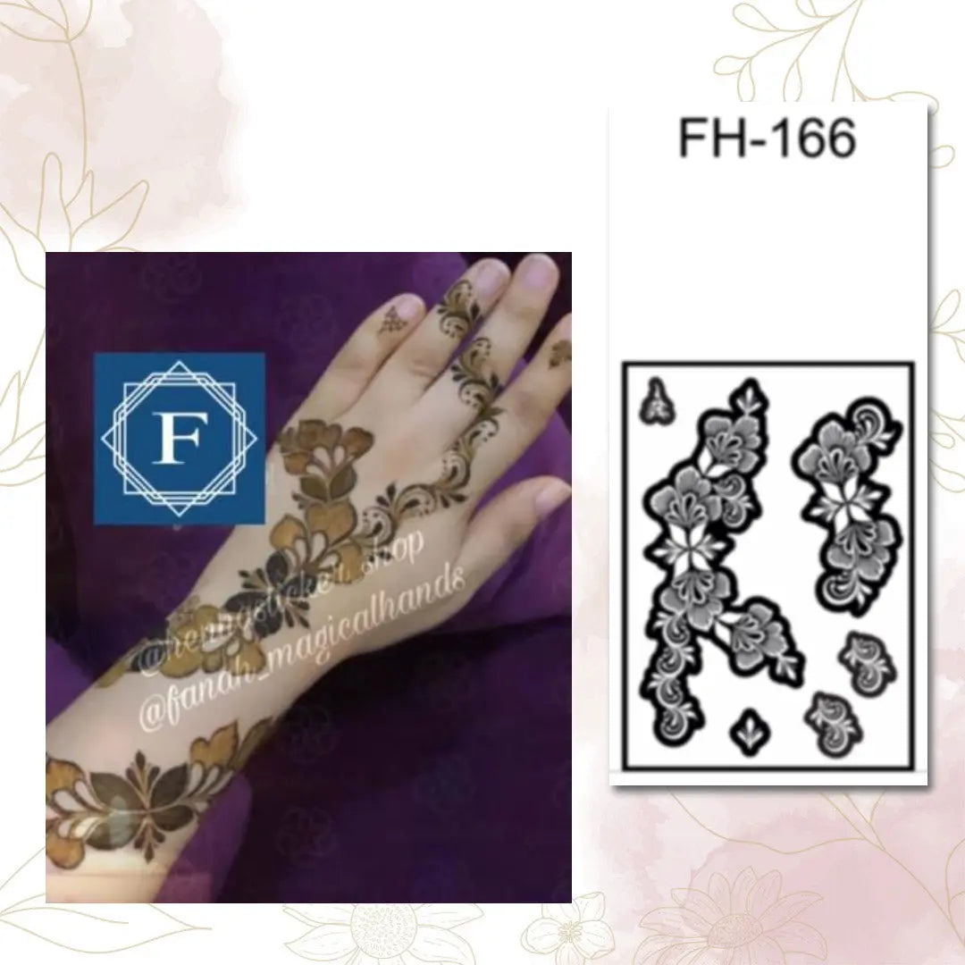 Fanah Henna Stencil FH-166