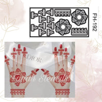 Fanah Henna Stencil FH-192 (Pair)