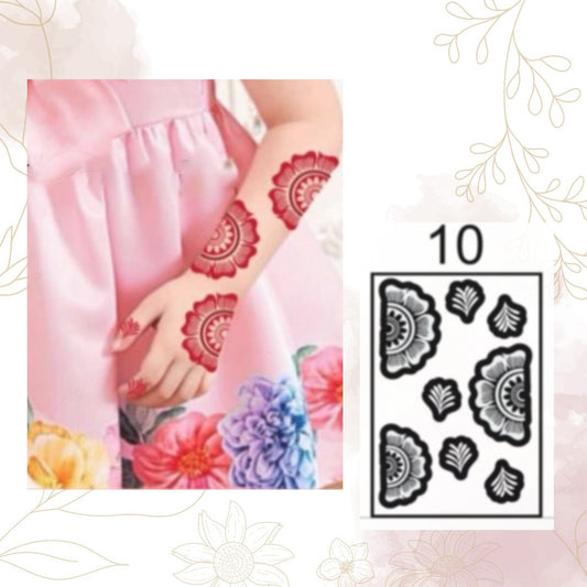 Fanah Henna Stencil K-10