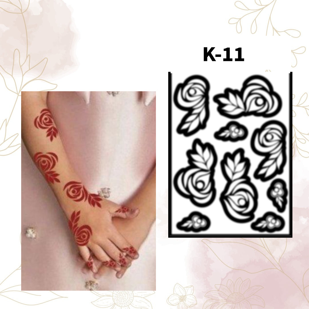 Fanah Henna Stencil K-11